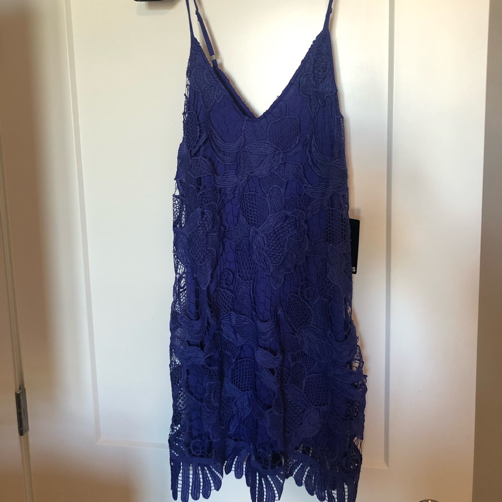 Express lace mini dress